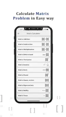 Matrix Calculator (Algebra) android App screenshot 2
